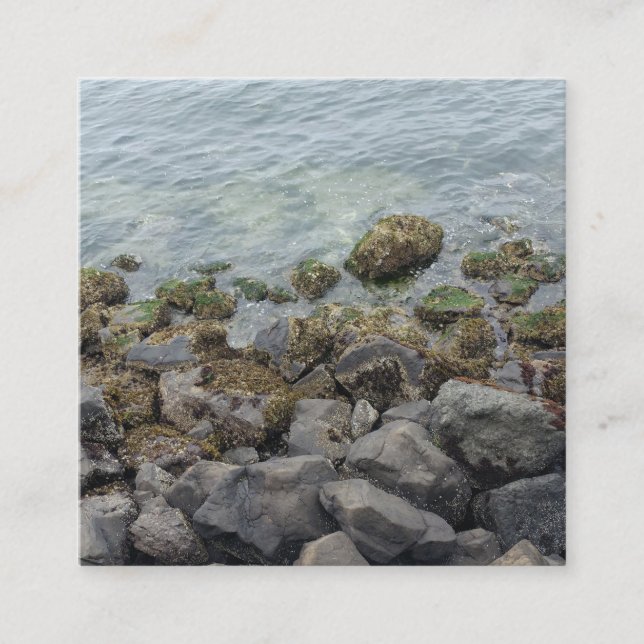 Carte D'accompagnement rochers du bord de mer (Devant)