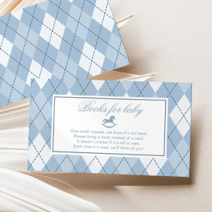 Carte D'accompagnement Rocking Horse Classic Blue Livres Vintages pour bé