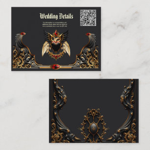 Carte D'accompagnement Romance gothique, Dans l'ombre de l'amour.