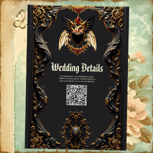 Carte D'accompagnement Romance gothique, Dans l'ombre de l'amour.