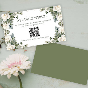 Carte D'accompagnement Romantique Rose Garden Wedding Site Web