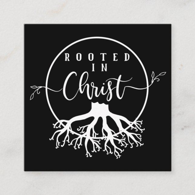 Carte D'accompagnement Rooted in Christ (Devant)