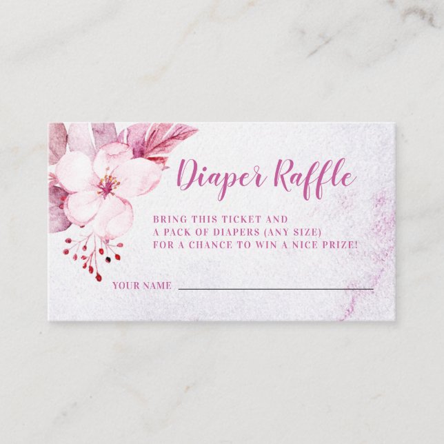 Carte D'accompagnement Rose Gold Floral Baby shower rose  Déchets (Devant)