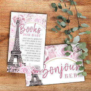 Carte D'accompagnement Rose Gold Floral Bonjour Bebe Livres pour bébé