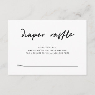 Carte D'accompagnement Rose minimal moderne de l'insertion de tombola