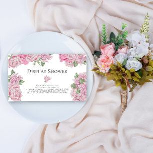 Carte D'accompagnement Roses florales - Présentation de la douche