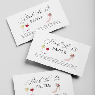 Carte D'accompagnement Roses hauts talons Stock bar Fête des mariées