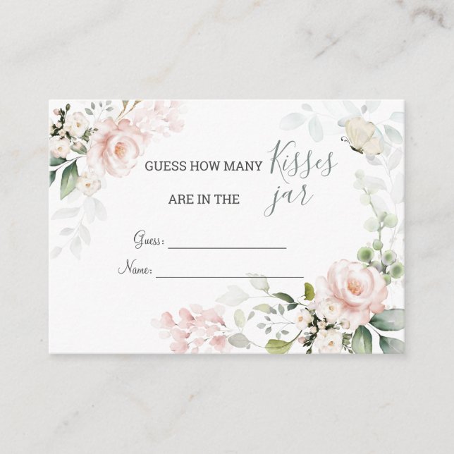 Carte D'accompagnement Roses Roses Roses Roses Roses Folies Combien de Ba (Devant)