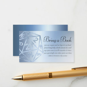 Carte D'accompagnement RPG Luxe Imaginaire bleu Tabletop Gamer Baby Boo