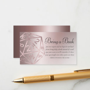 Carte D'accompagnement RPG Luxe   Mauve Imaginaire Tabletop Gamer Dice Bo