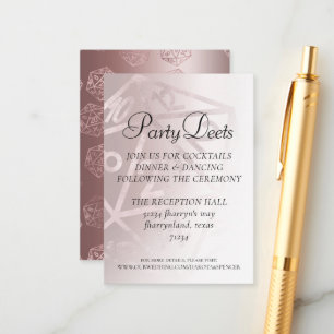 Carte D'accompagnement RPG Luxe   Mauve Sheen Imaginaire Tabletop Gamer D