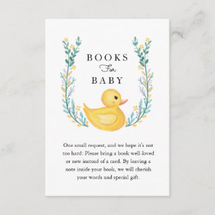 Carte D'accompagnement Rub-A-Dub-Dub Yellow Rubber Ducky Books For Baby