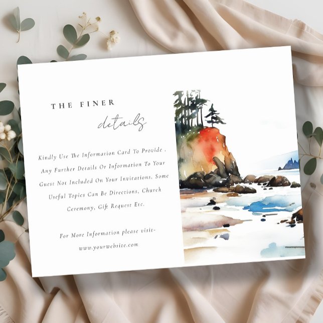 Carte D'accompagnement Ruby Beach Olympic National Park Détails sur le Ma (Créateur téléchargé)