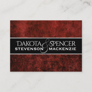 Carte D'accompagnement Ruby Mariage Insérez le thème rouge Crimson Garn