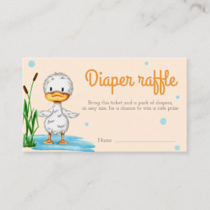 Carte D'accompagnement Rupture de baby shower de canard neutre