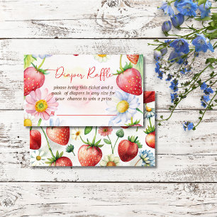 Carte D'accompagnement Rupture de baby shower de fraise douce Berry