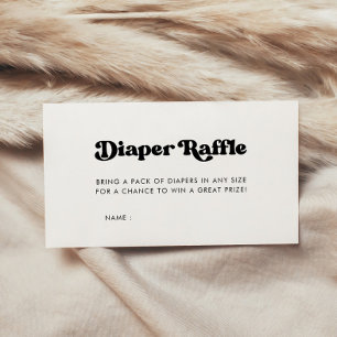 Carte D'accompagnement Rupture élégante de Baby shower rétro