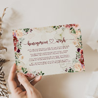 Russe Été Floral Calligraphie Honeymoon