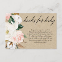 Russe floral blush fille baby shower demande de ré
