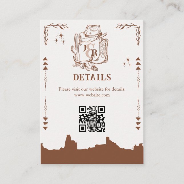 Carte D'accompagnement Russe Western Ranch Farm Grange Cowboy Merci (Devant)