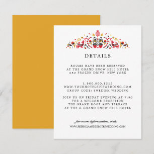 Carte D'accompagnement Russian Folk Art Khokhloma MARIAGE Détails de l'in