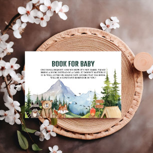 Carte D'accompagnement Rustic Camping Baby shower Aventure Demande de rés