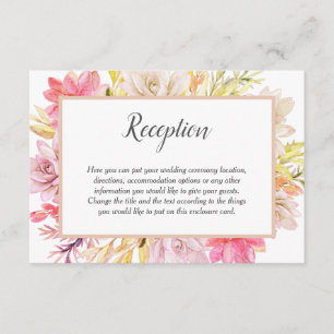 Carte D'accompagnement Rustic Desert Succulent Mariage Info Réception