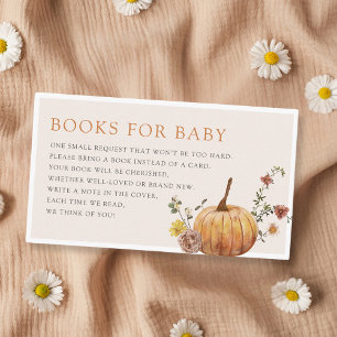 Carte D'accompagnement Rustic Elegant Baby shower Automne Demande de carn