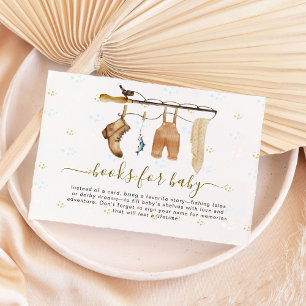 Carte D'accompagnement Rustic Fishing Derby Baby showers Livres pour bébé