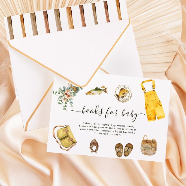 Carte D'accompagnement Rustic Little Fisherman Books for Baby Card (Créateur téléchargé)