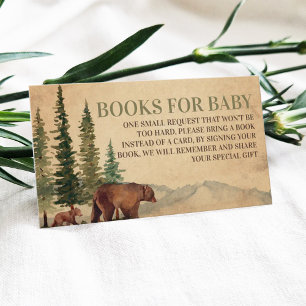 Carte D'accompagnement Rustic Mama & Baby Bear Book Demande