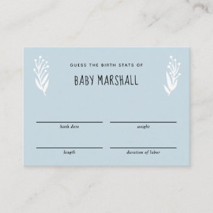 Carte D'accompagnement Rustic Mama to Bee Baby shower Deviner le jeu