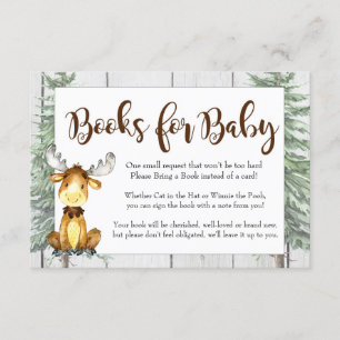Carte D'accompagnement Rustic Moose Books for Baby Card
