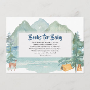 Carte D'accompagnement Rustic Mountains Adventure Books for Baby