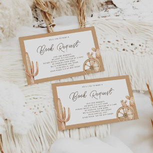 Carte D'accompagnement Rustic Western Rodeo Baby shower Demande de réserv