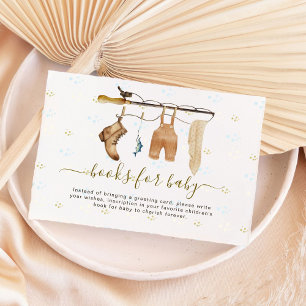 Carte D'accompagnement Rustique Petit Pêcheur Derby Livre Pour Bébé