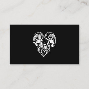 Carte D'accompagnement Sabbatique Baphomet Chèvre mal Satané