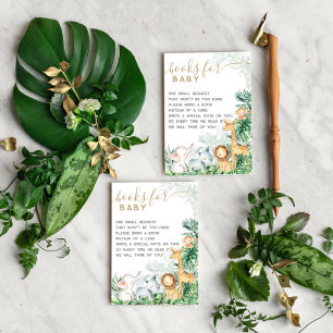 Carte D'accompagnement Safari Baby Animals Baby shower Réserver