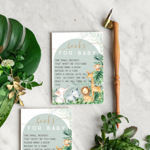 Carte D'accompagnement Safari Baby Animals Baby shower Réserver