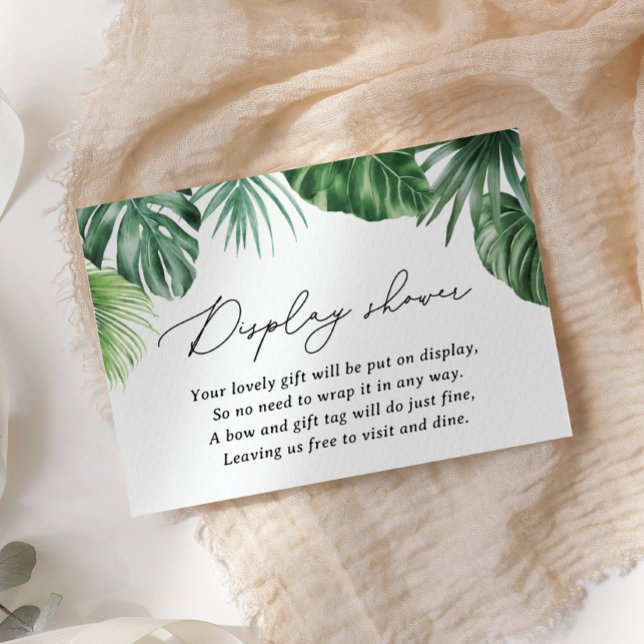 Carte D'accompagnement Safari Baby shower verdure avec douche (Créateur téléchargé)