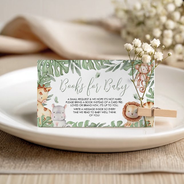 Carte D'accompagnement Safari Books for Baby Card (Créateur téléchargé)