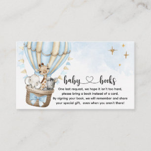 Carte D'accompagnement Safari Hot Air Balloon Demande de réservation