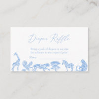 Safari Toile Blanc Et Bleu Douche Déchets Raffle