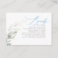 Sage Greenery et Blue Typography Livres pour bébé