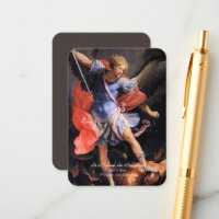 Saint Michel l'Archange avec prière