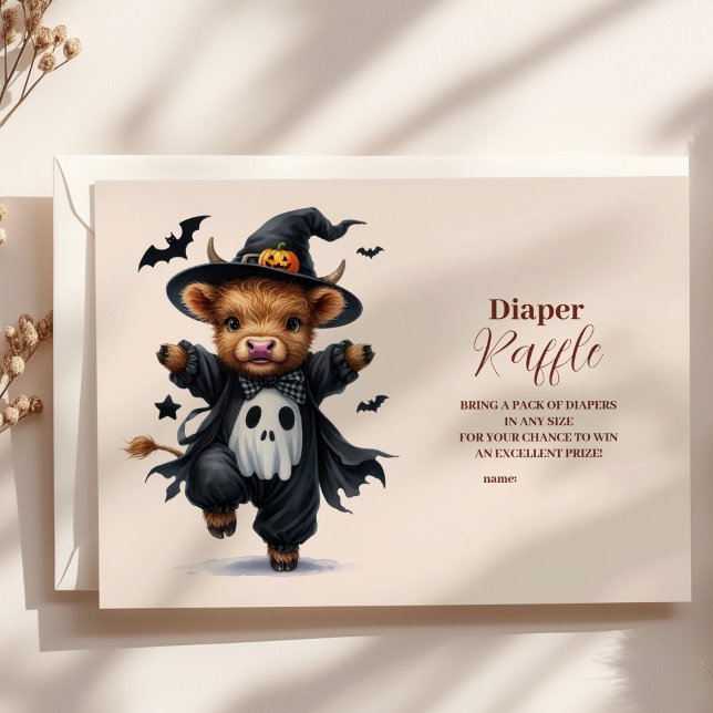 Carte D'accompagnement Saint-Vache Petit Boo Halloween Baby Raffle Diappe (Créateur téléchargé)
