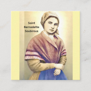Carte D'accompagnement Sainte Bernadette Soubirous