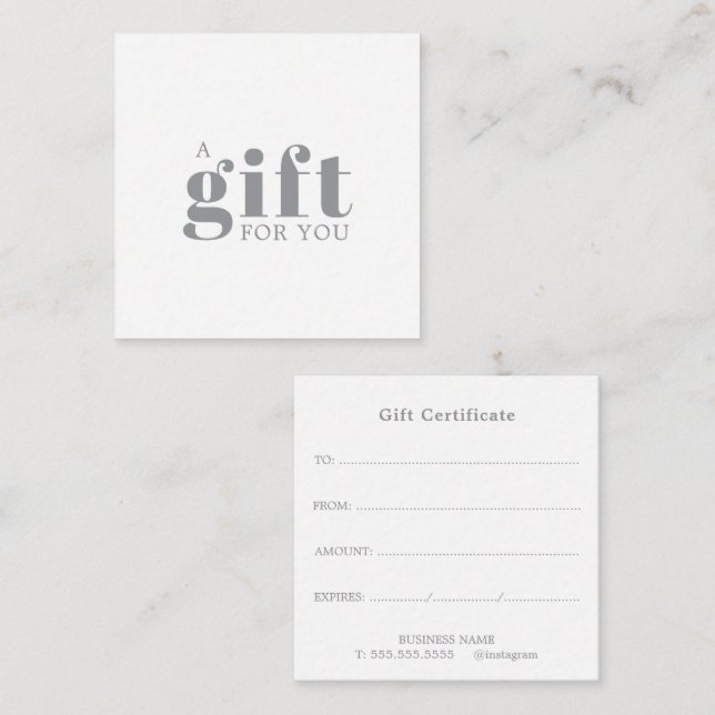 Carte D'accompagnement Salon de beauté promotionnel (Devant / Derrière)