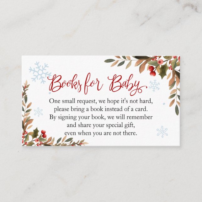 Carte D'accompagnement Santa Baby Christmas Baby Shower (Devant)