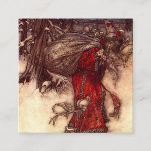 Carte D'accompagnement Santa Claus Arthur Rackham